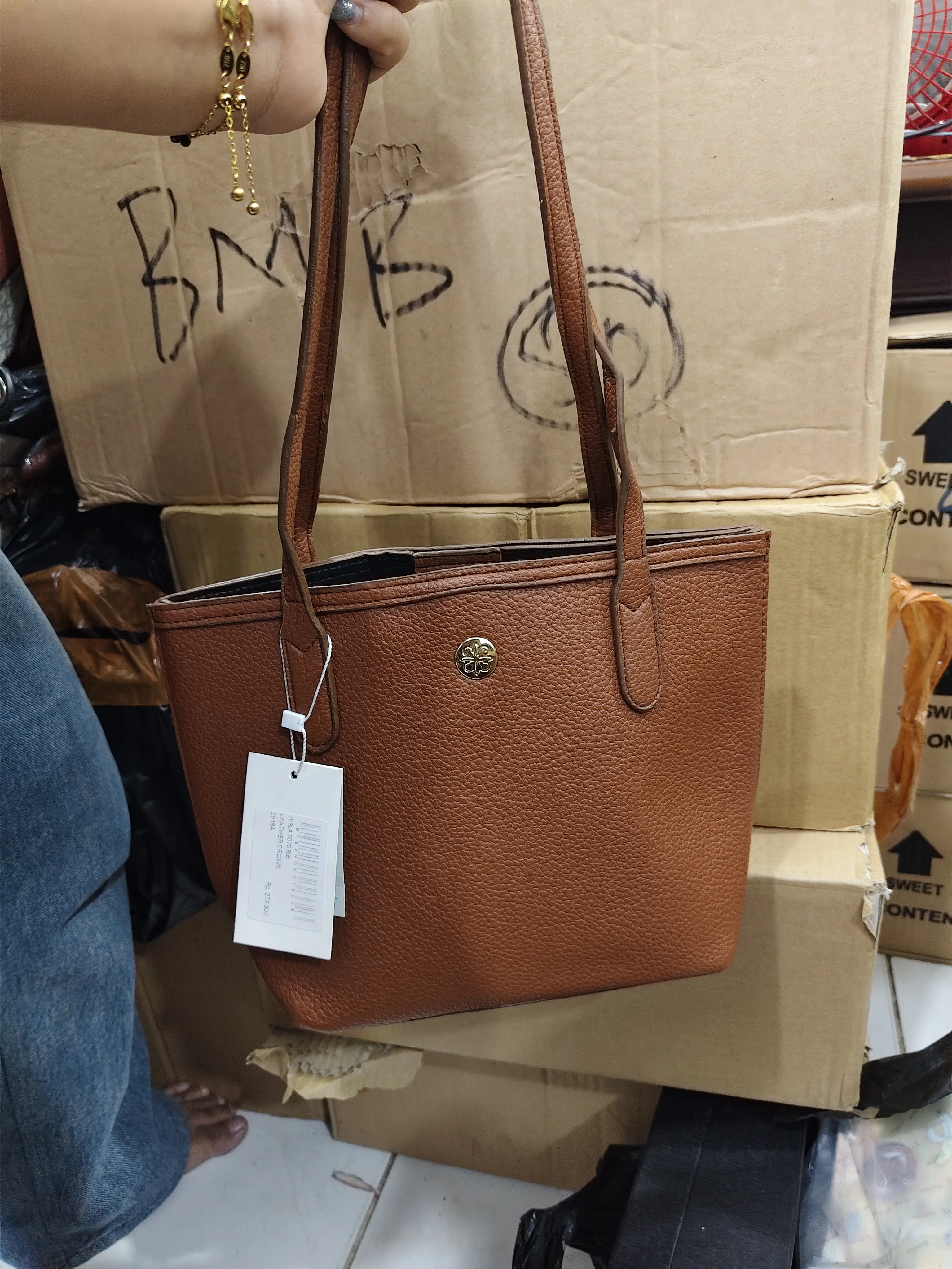 MINI TOTE LESCATINO COKLAT